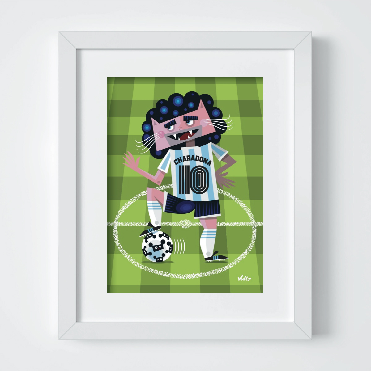 Chat...Radona postcard with frame