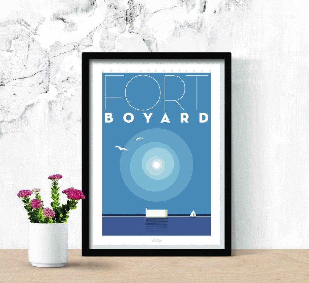 Fort Boyard poster with frame