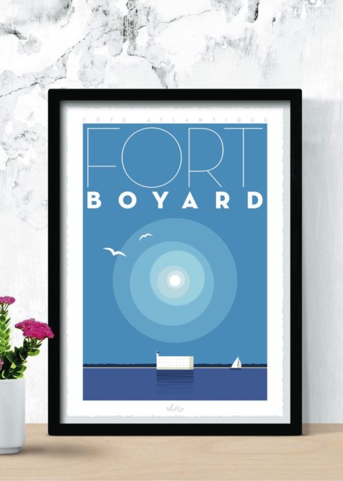 Fort Boyard poster with frame