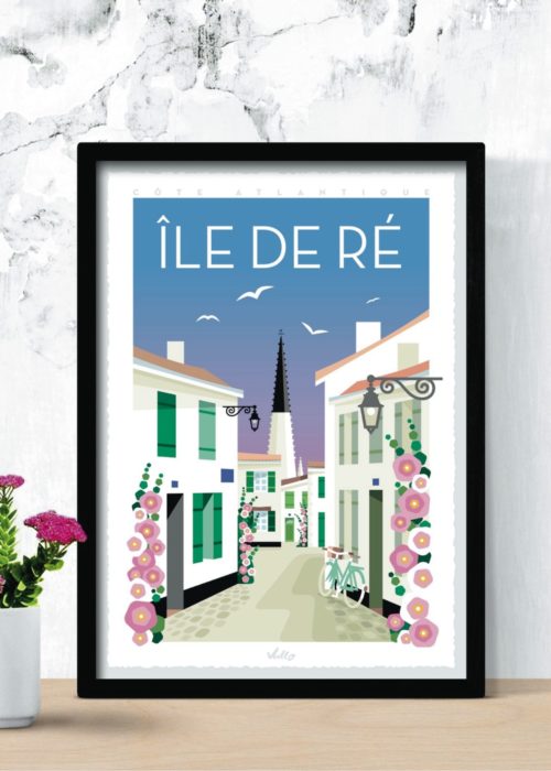 Affiche Île de Ré en situation