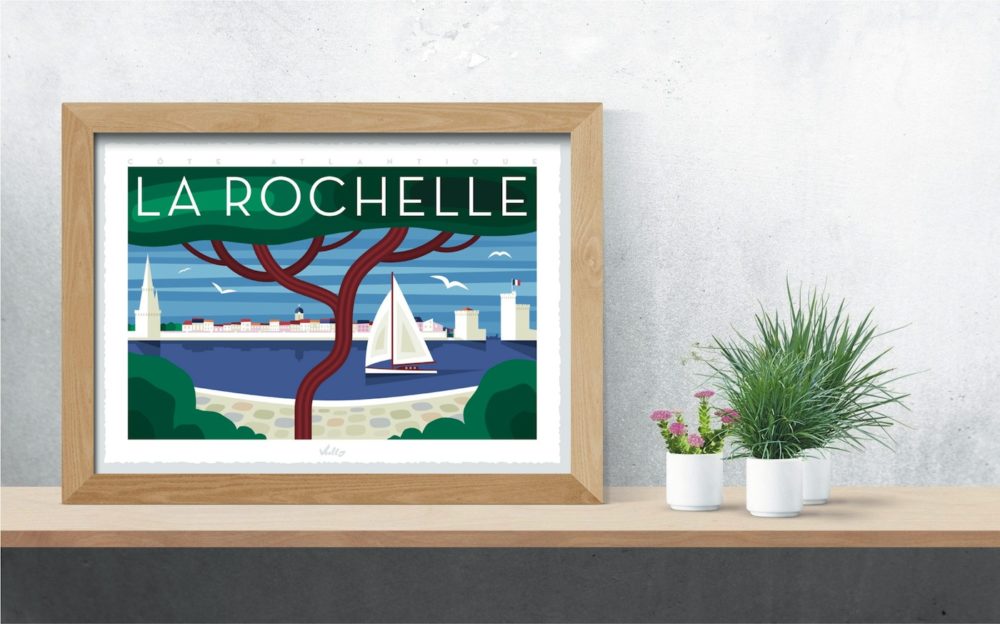 La Rochelle 2 poster with frame