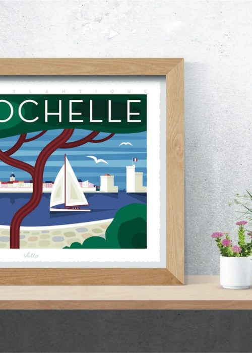 La Rochelle 2 poster with frame