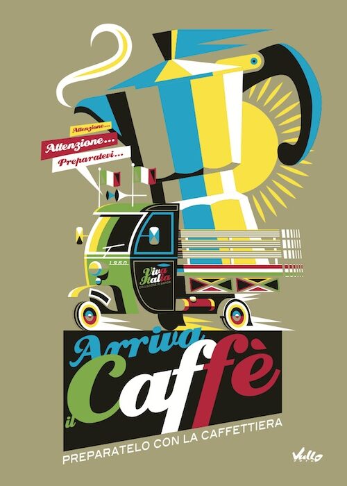 Arriva Il Caffe postcard