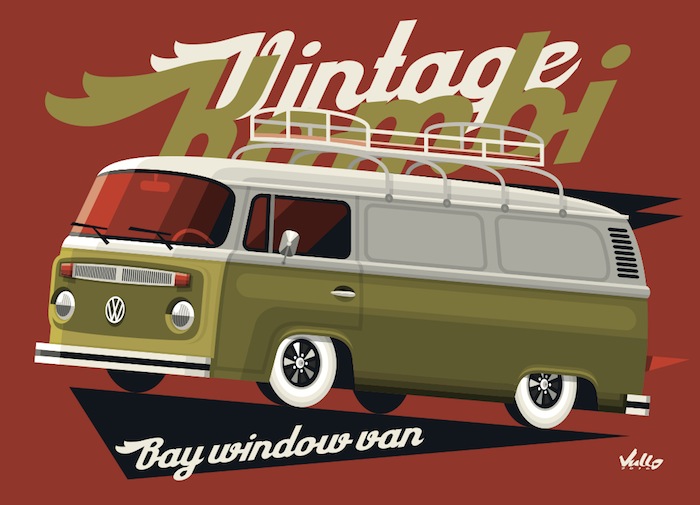 Carte postale Bay Window Van