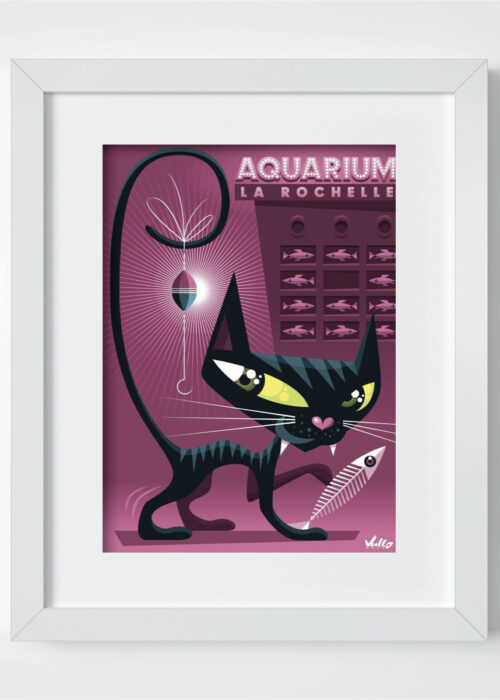 Chaquarium postcard with frame