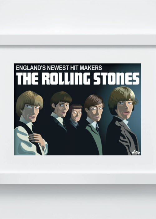 England's Newest Hit Makers postcard with frame