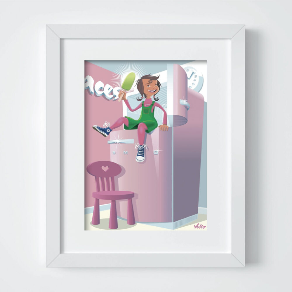 francesca frigo postcard with frame