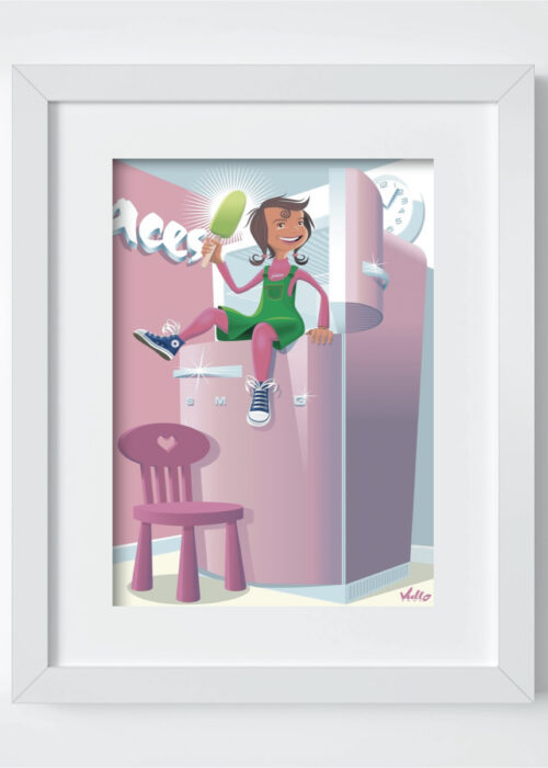 francesca frigo postcard with frame