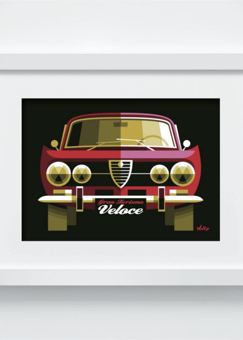 Gran Turismo Veloce postcard with frame