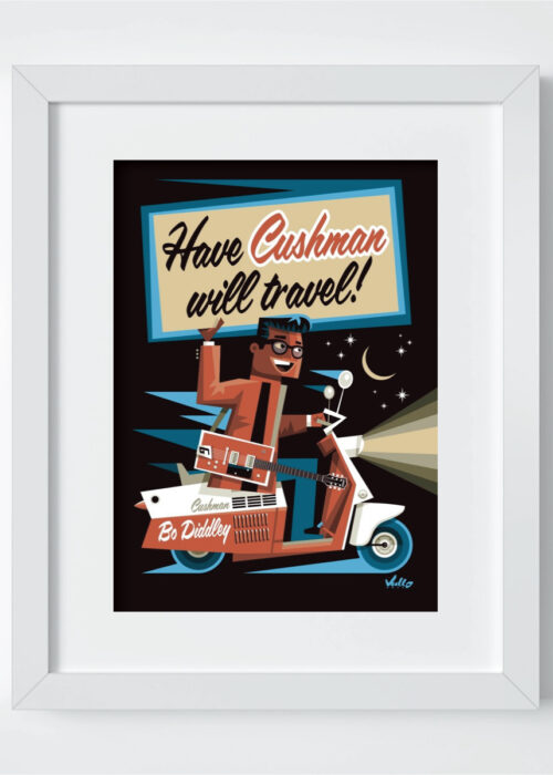 Have Cushman Wil Travel postcard with frame