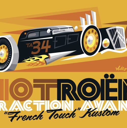 Hotroën postcard