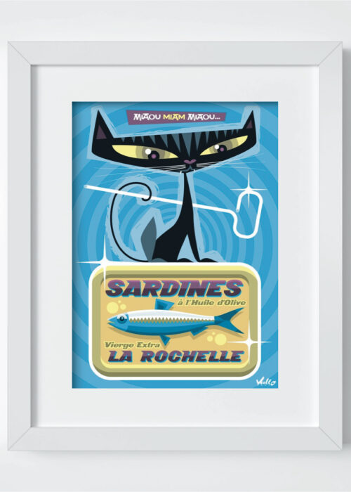 La Boîte À Chardines postcard with frame