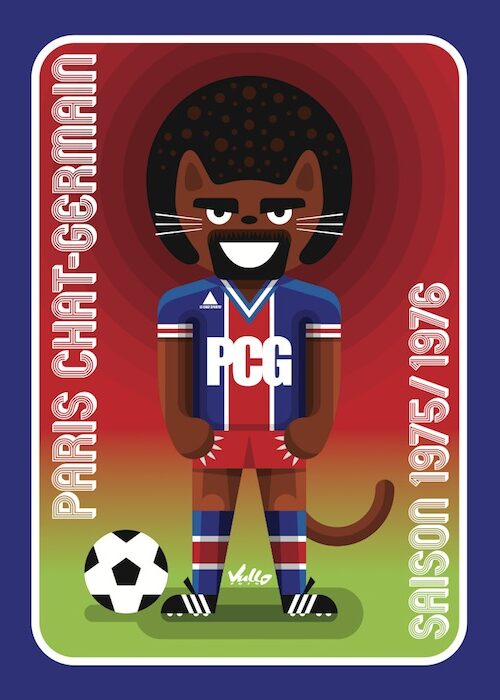 Carte postale Paris Chat Germain