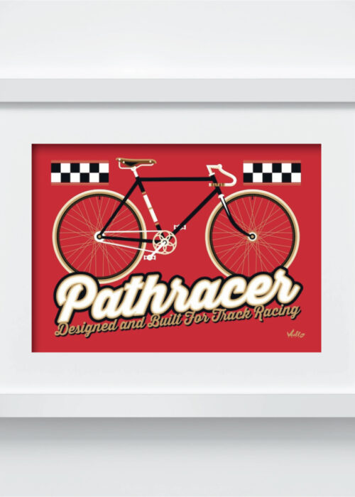 Pathracer postcard with frame