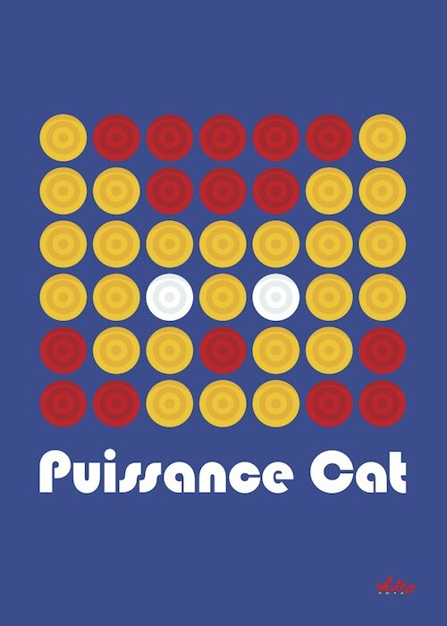 Puissance Cat postcard