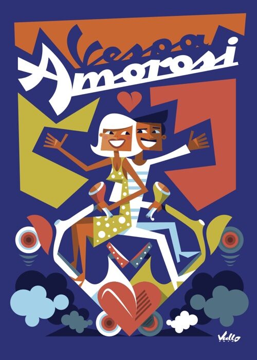 Vespa Amorosi postcard