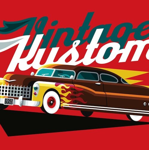 Vintage Kustom postcard