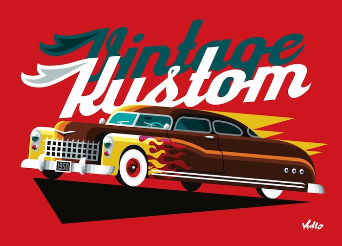 Vintage Kustom postcard