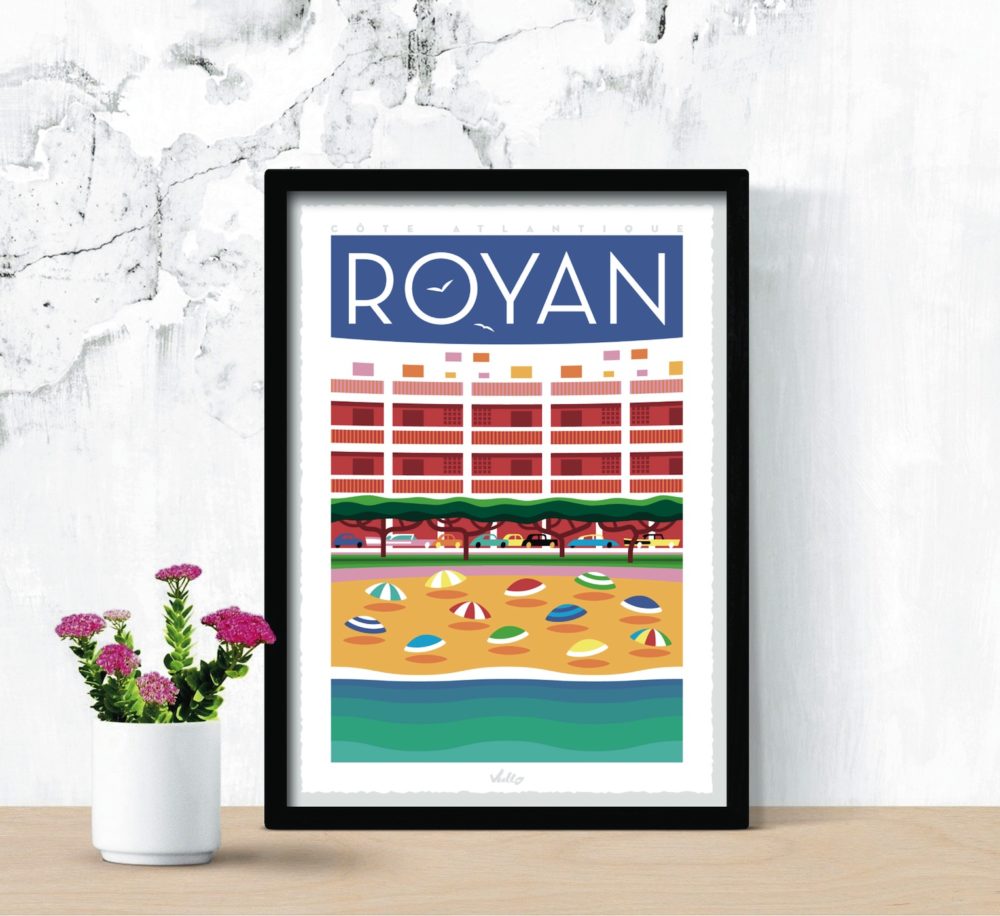 Royan poster with frame