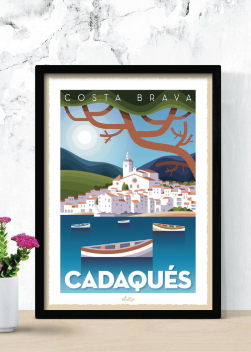 Affiche Cadaqués en situation