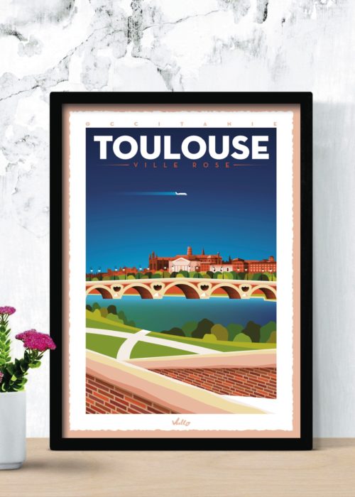 Affiche Toulouse en situation