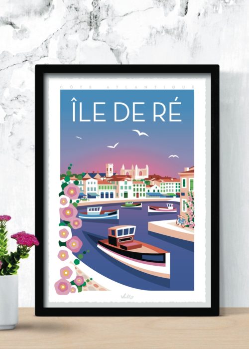 AFFICHE ÎLE DE RÉ 2 EN SITUATION