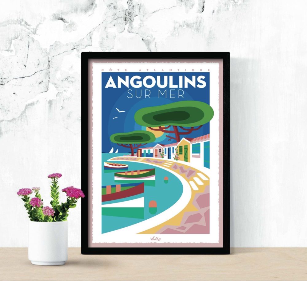 ANGOULINS POSTER WITH FRAME