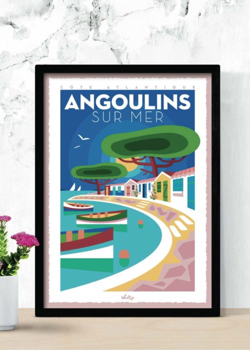 ANGOULINS POSTER WITH FRAME